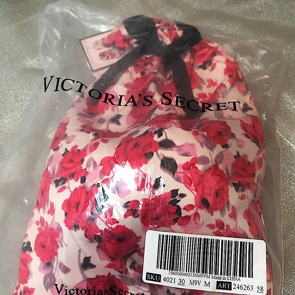 🌹NEW VICTORIA’S SECRET FLORAL SATIN SLIPPERS - Picture 6 of 8